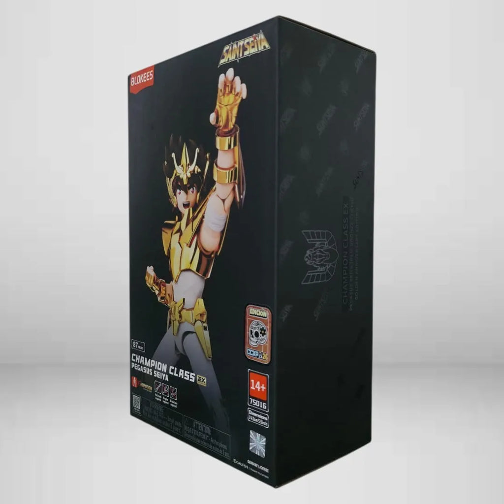 Figura Blokees Champion Class Ex - Saint Seiya Pegasus New Bronze Cloth Golden CXCP 2026 Sticker