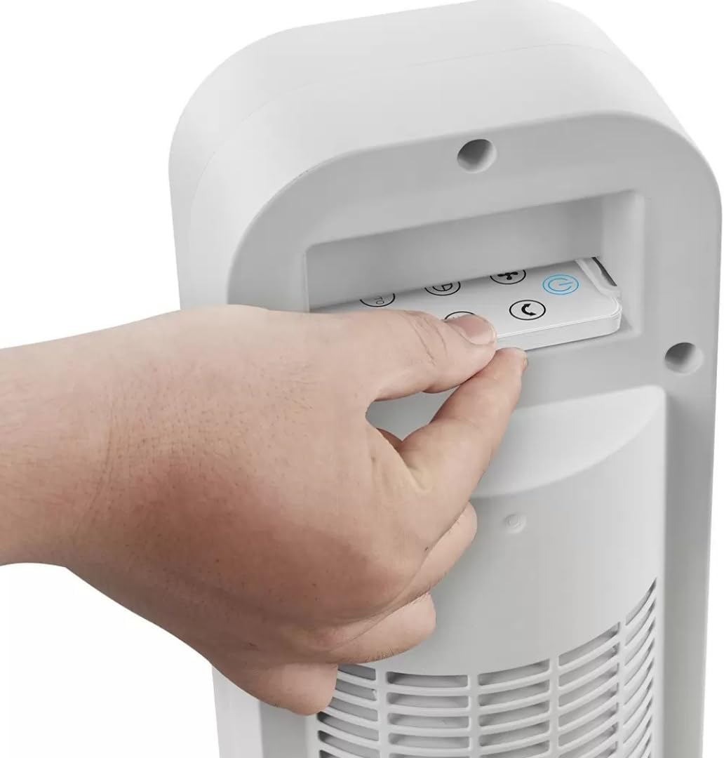 Ventilador De Torre Omnibreeze Blanco - 4 Velocidades con Control Remoto