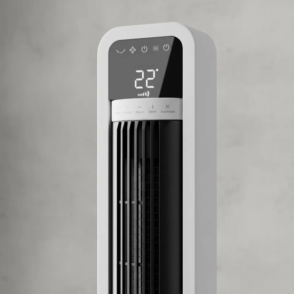 Ventilador De Torre Omnibreeze Blanco - 4 Velocidades con Wi-Fi