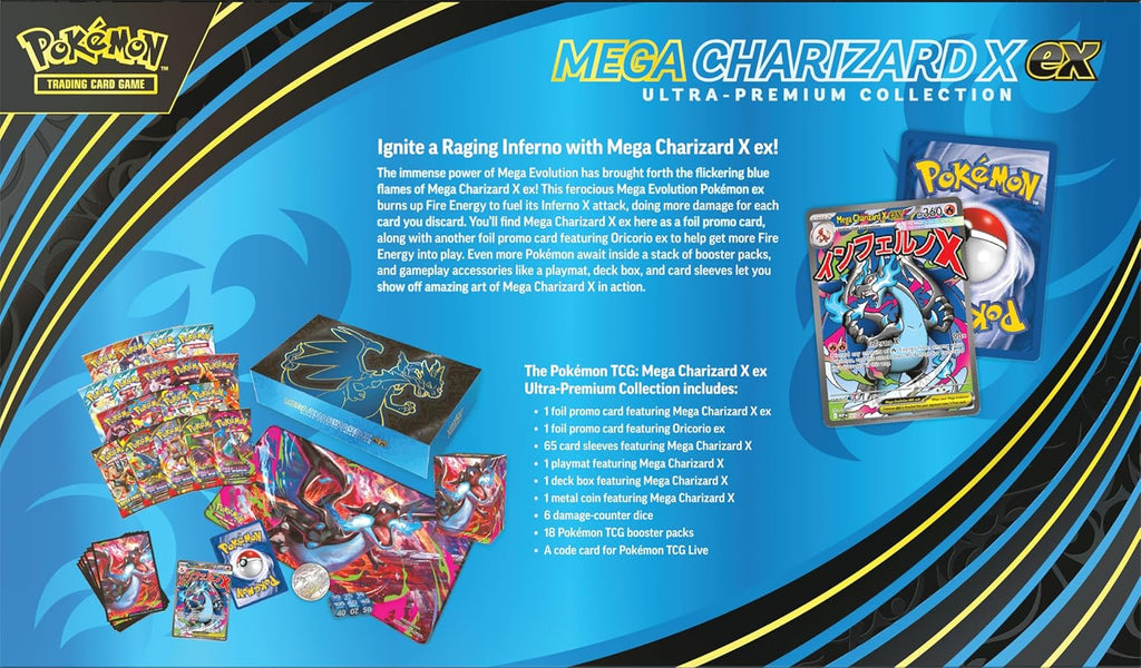 Pokemon Tcg Mega Charizard X Ex Ultra Premium Collection Ing Inglés
