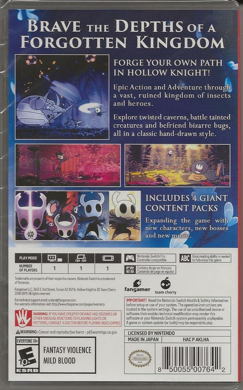Hollow Knight para Nintendo Switch