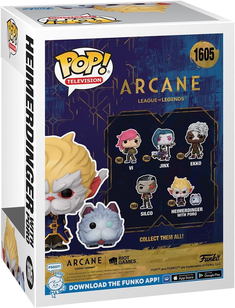 Funko Pop! Lol Arcane - Heimerdinger With Poro #1605