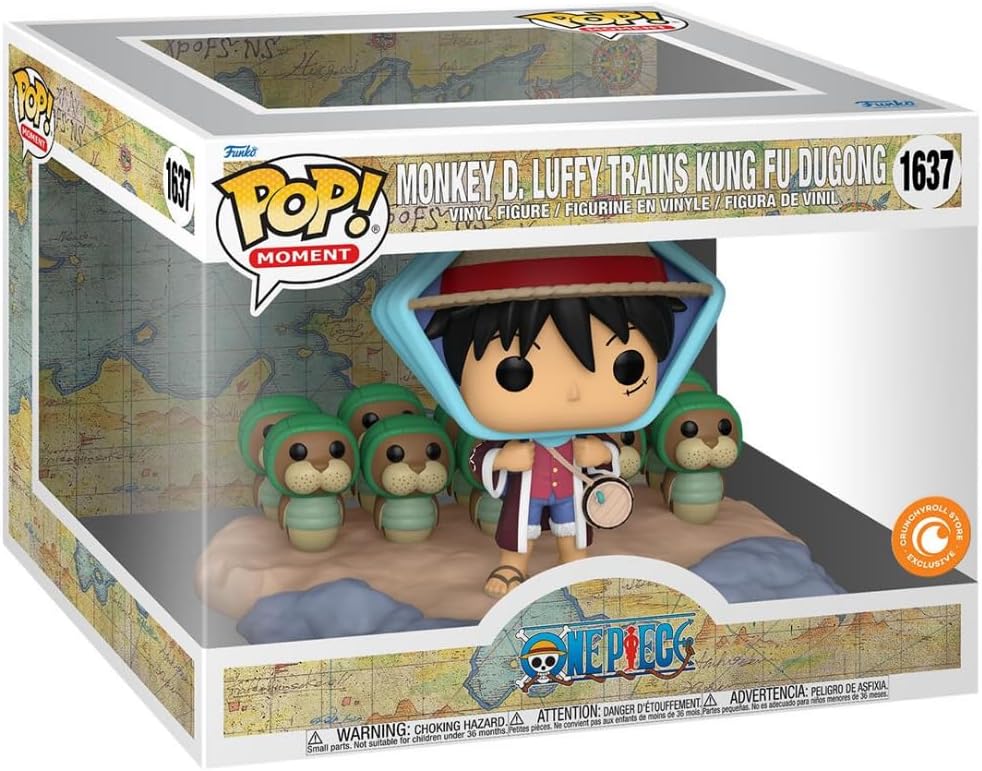 Funko Pop! One Piece Moment - Luffy Trains Kung Fu Dugon #1637