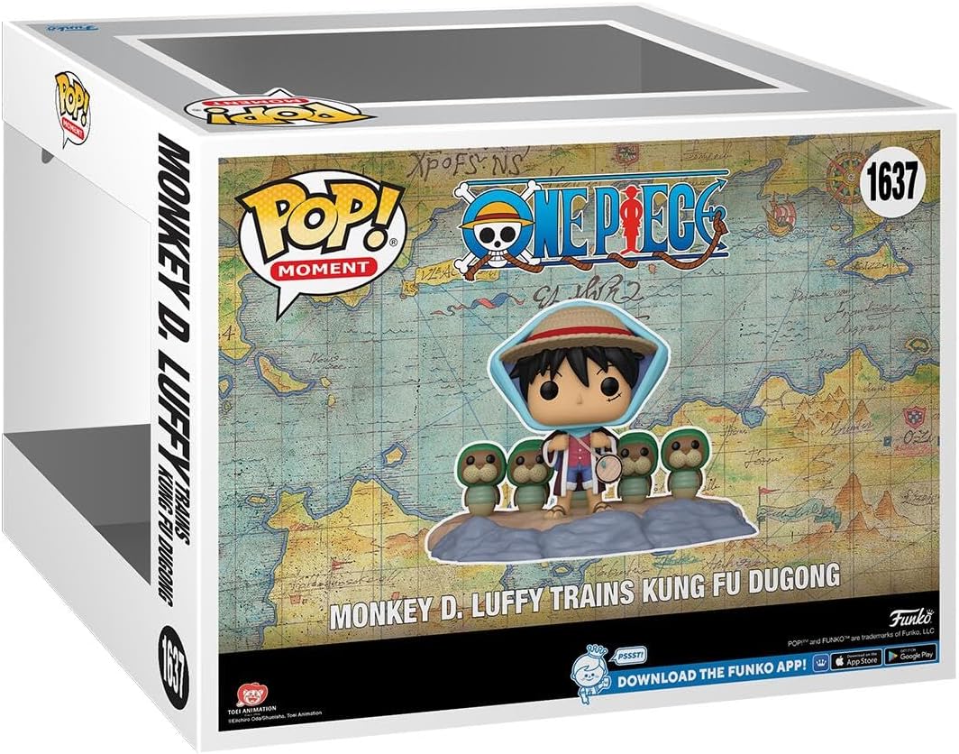 Funko Pop! One Piece Moment - Luffy Trains Kung Fu Dugon #1637