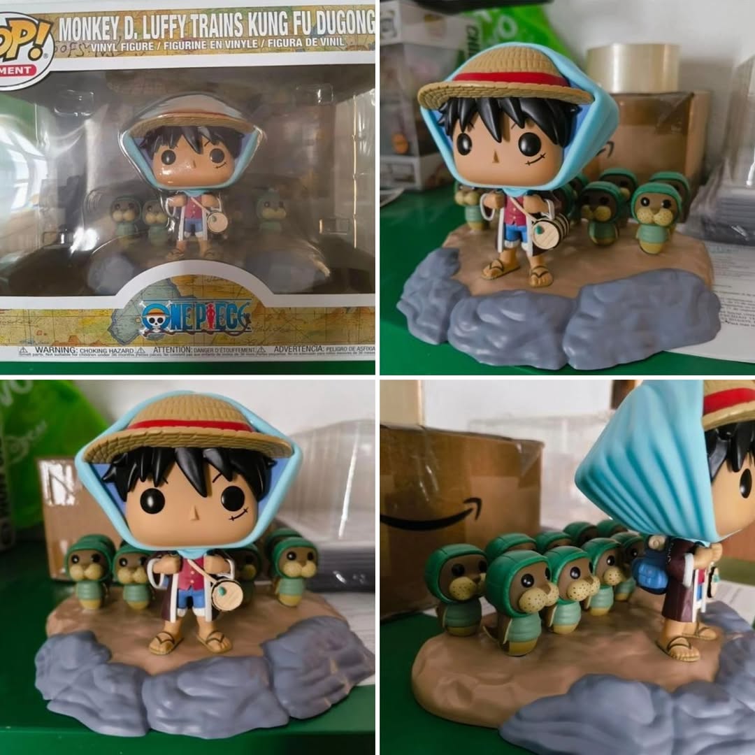 Funko Pop! One Piece Moment - Luffy Trains Kung Fu Dugon #1637