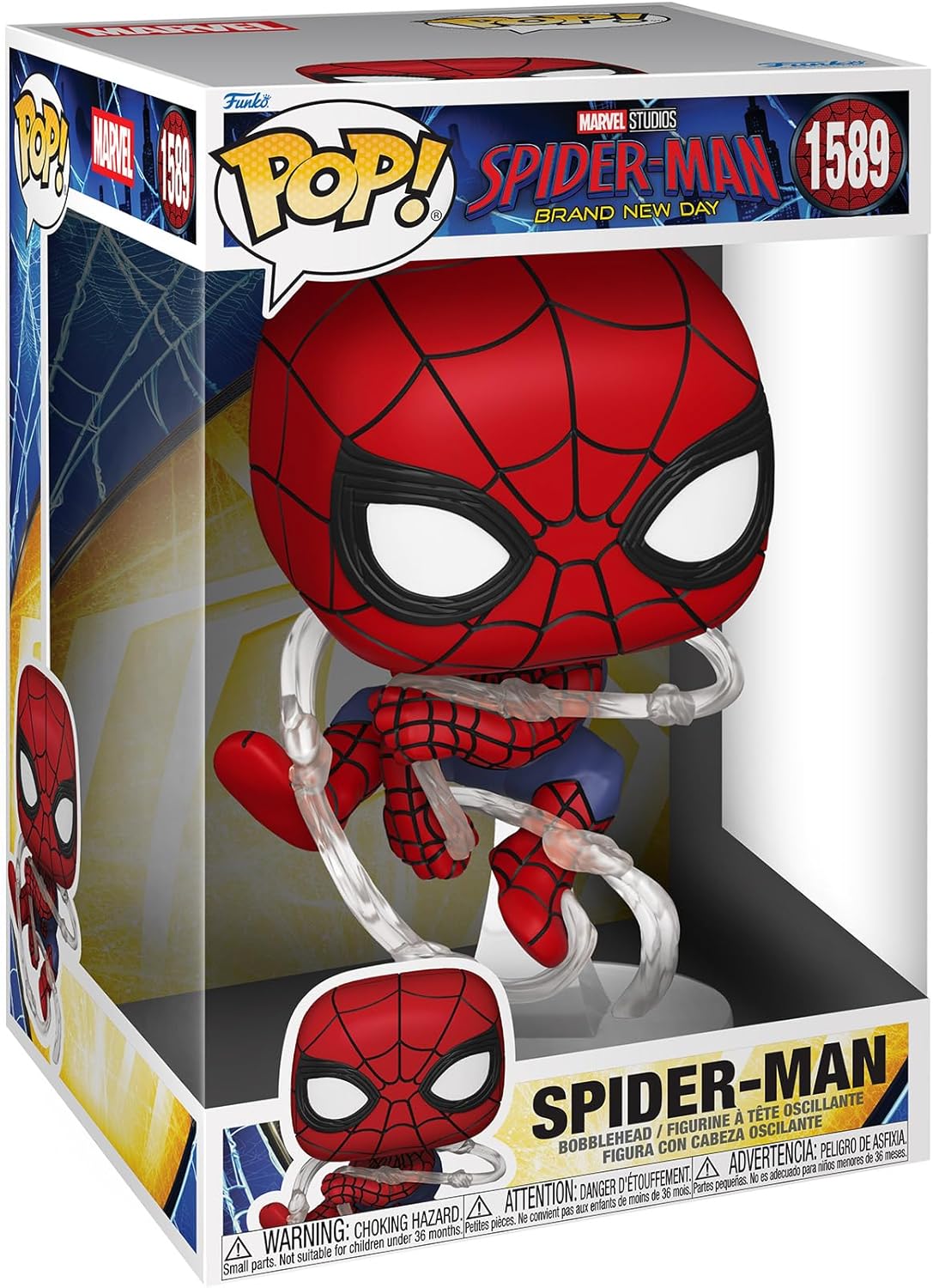 Funko Pop! Jumbo: Brand New Day - Spiderman #1589 10 Pulgadas