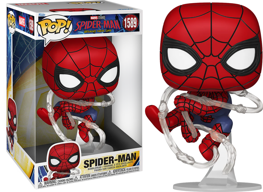 Funko Pop! Jumbo: Brand New Day - Spiderman #1589 10 Pulgadas