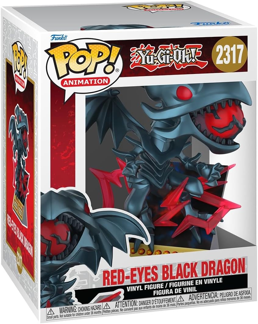 Funko Pop! Yu Gi Oh Premium - Red Eyes Black Dragon Card #2317