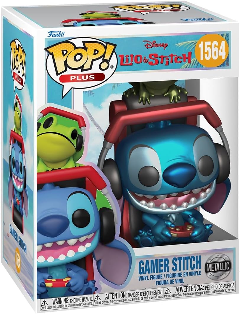 Funko Pop! Plus Lilo Y Stitch - Gamer Stitch #1564 Metalico