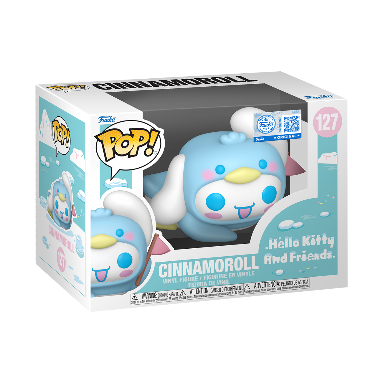 Funko Pop! Hello Kitty - Cinnamoroll As Penguin Winter #127 Exclusivo