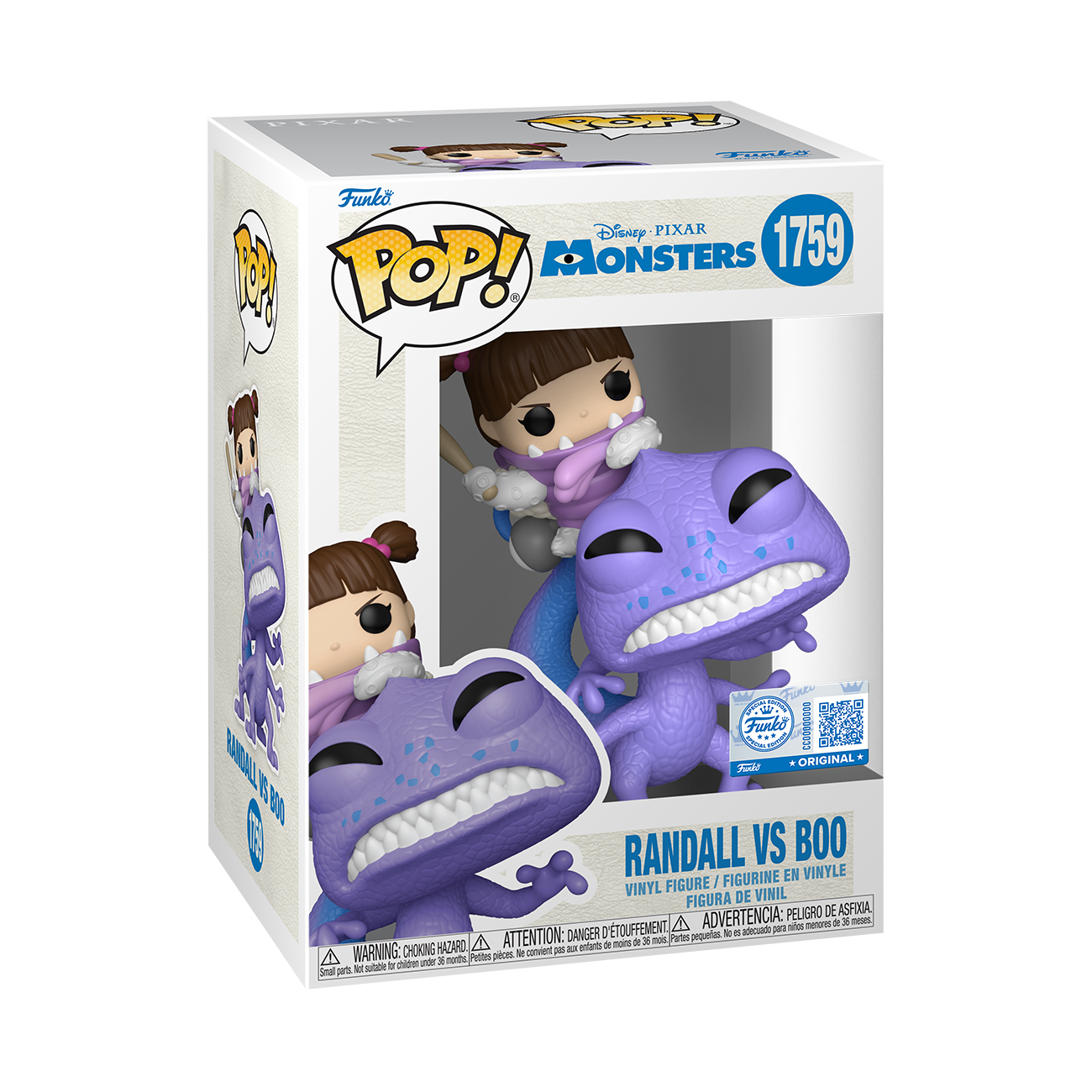 Funko Pop! Monsters Inc - Randall Vs Boo #1759 Standard Exclusivo