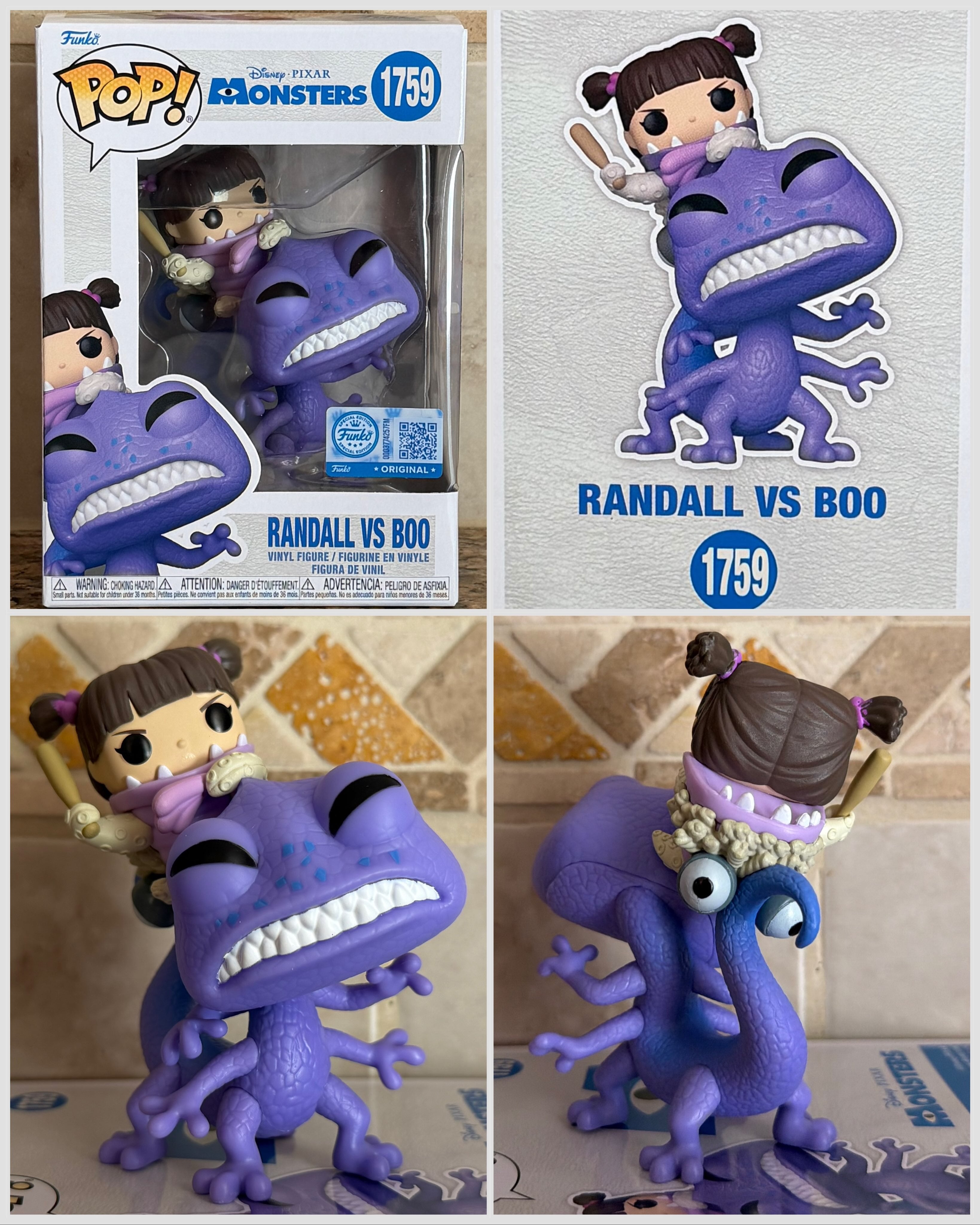 Funko Pop! Monsters Inc - Randall Vs Boo #1759 Standard Exclusivo