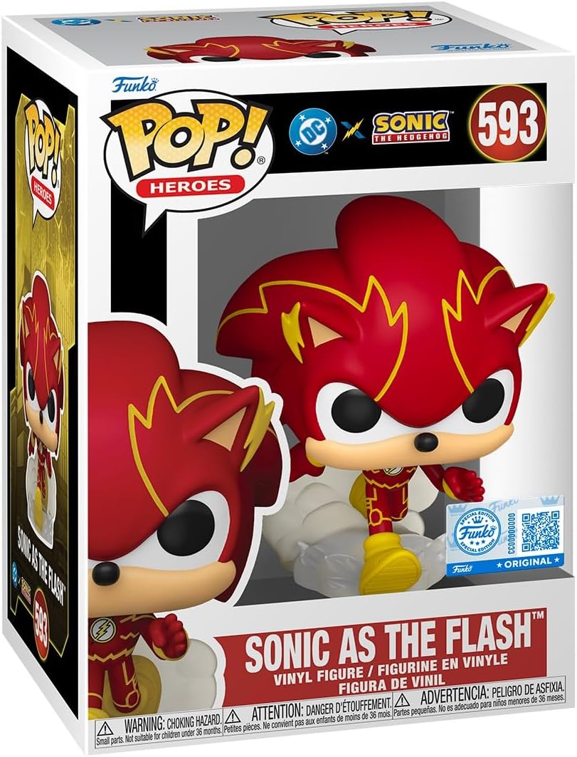 Funko Pop! Sonic X Dc - Sonic As Flash #593 Exclusivo