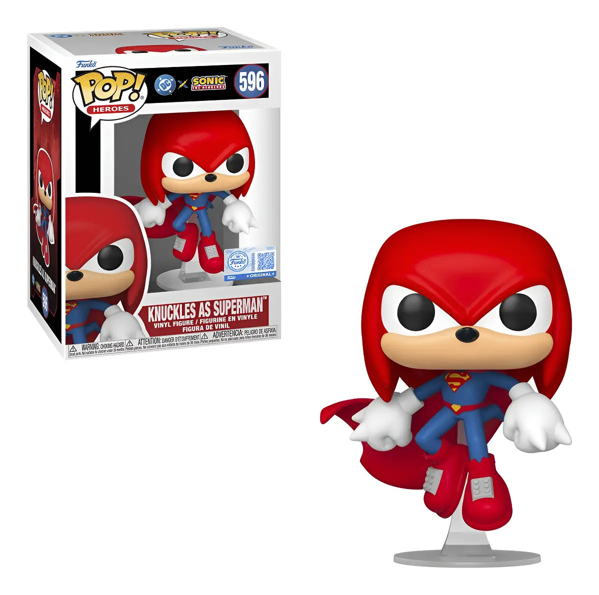Funko Pop! Sonic X Dc - Knuckles As Superman #596 Exclusivo