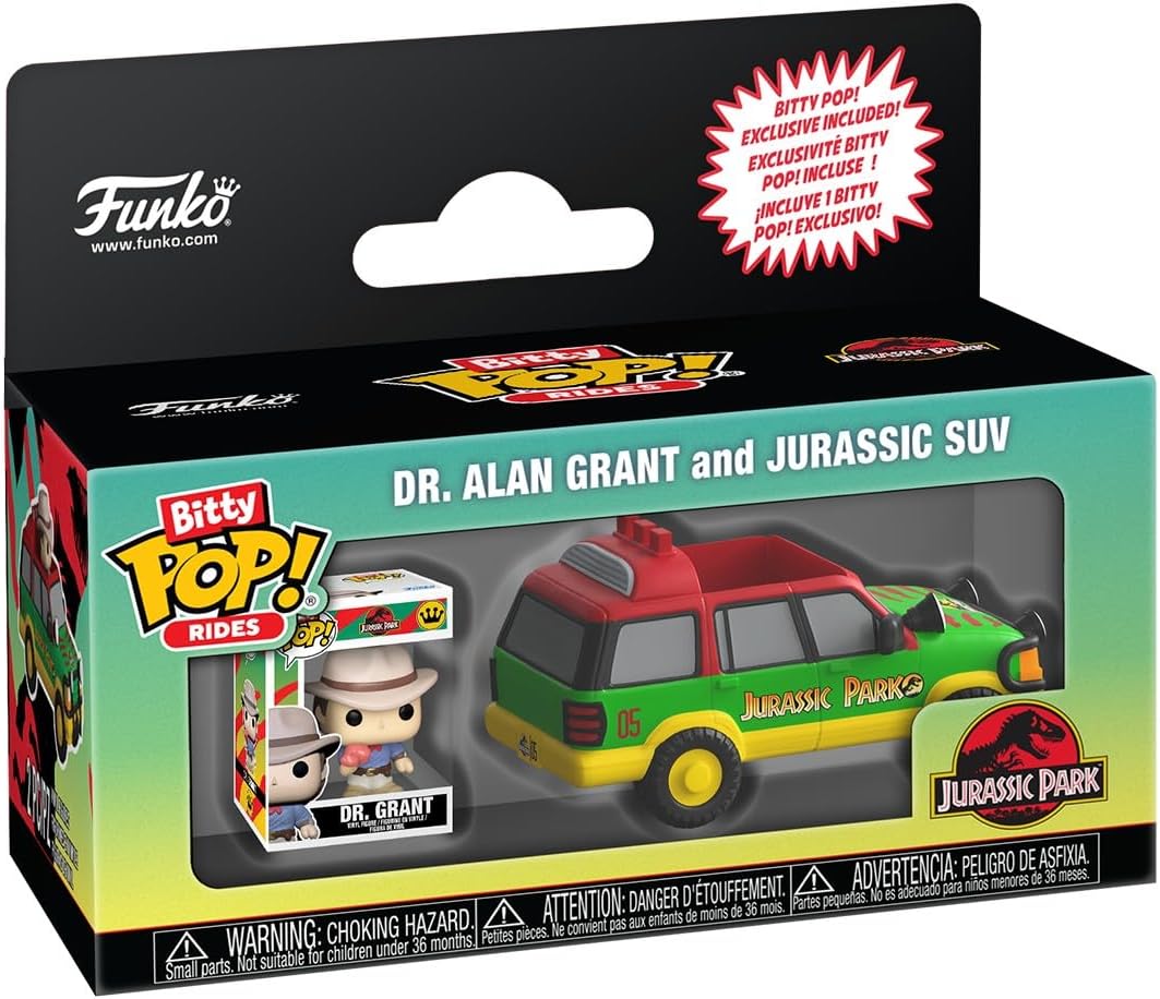 Funko Pop! Bitty Rides Jurassic Park - Dr Grant With Jurassic Suv