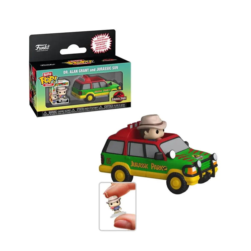 Funko Pop! Bitty Rides Jurassic Park - Dr Grant With Jurassic Suv