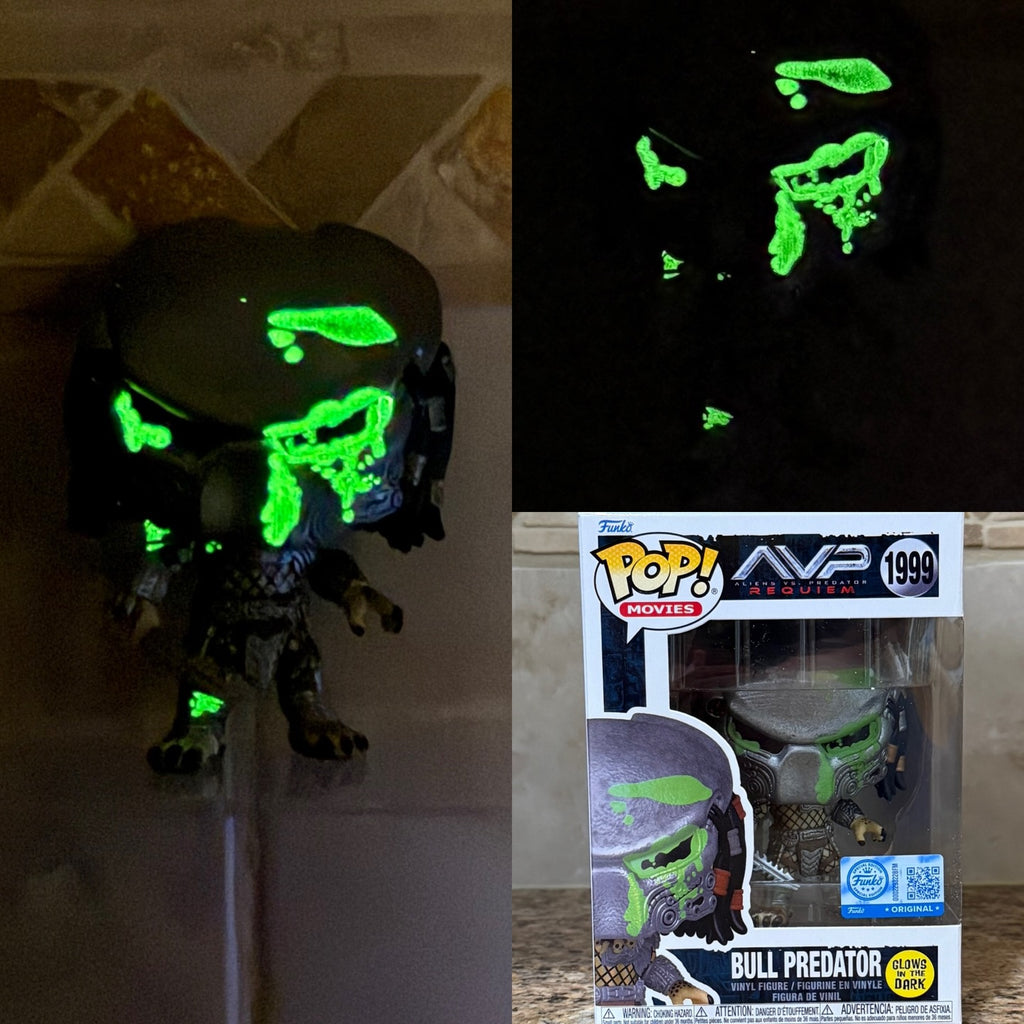 Funko Pop! Alien vs Predator Requiem - Bull Predator Glow #1999 Exclusivo