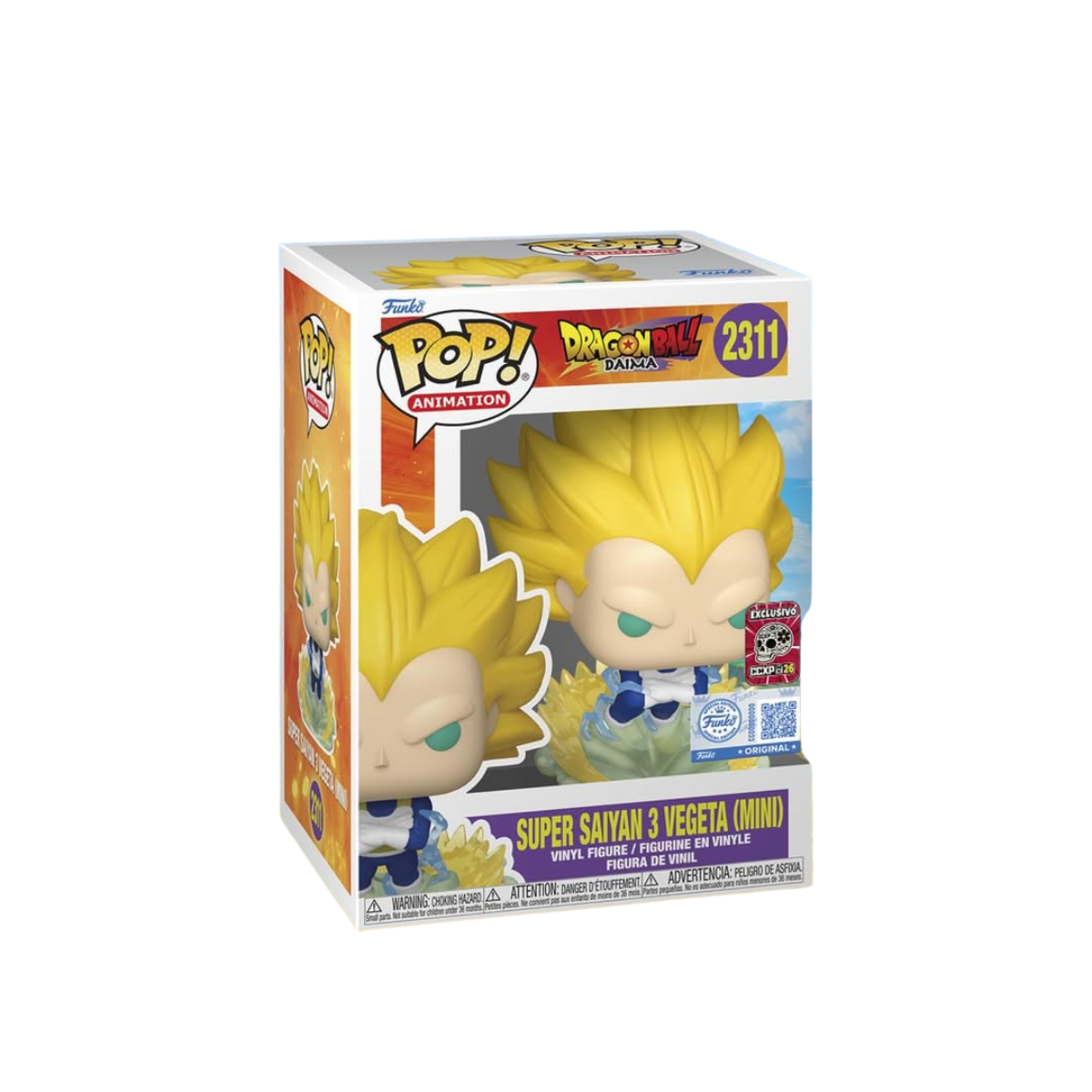 Funko Pop! Dbs - Super Saiyan 3 Vegeta Mini #2311 Ccxp Exclusivo