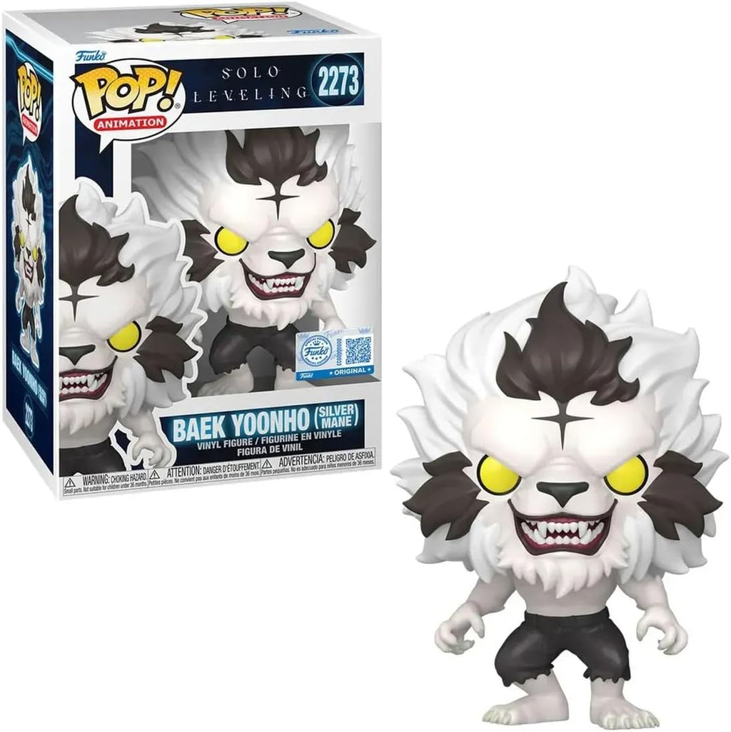 Funko Pop! Solo Leveling - Baek Yoonho Silver Mane #2273 Exclusivo Standard