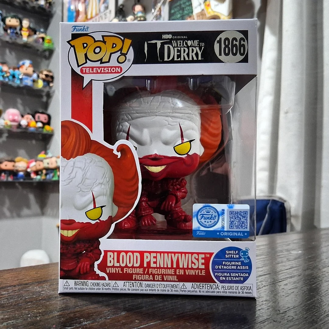 Funko Pop! Welcome to Derry: Bloody Pennywise Shelf Sitter #1866 Exclusivo