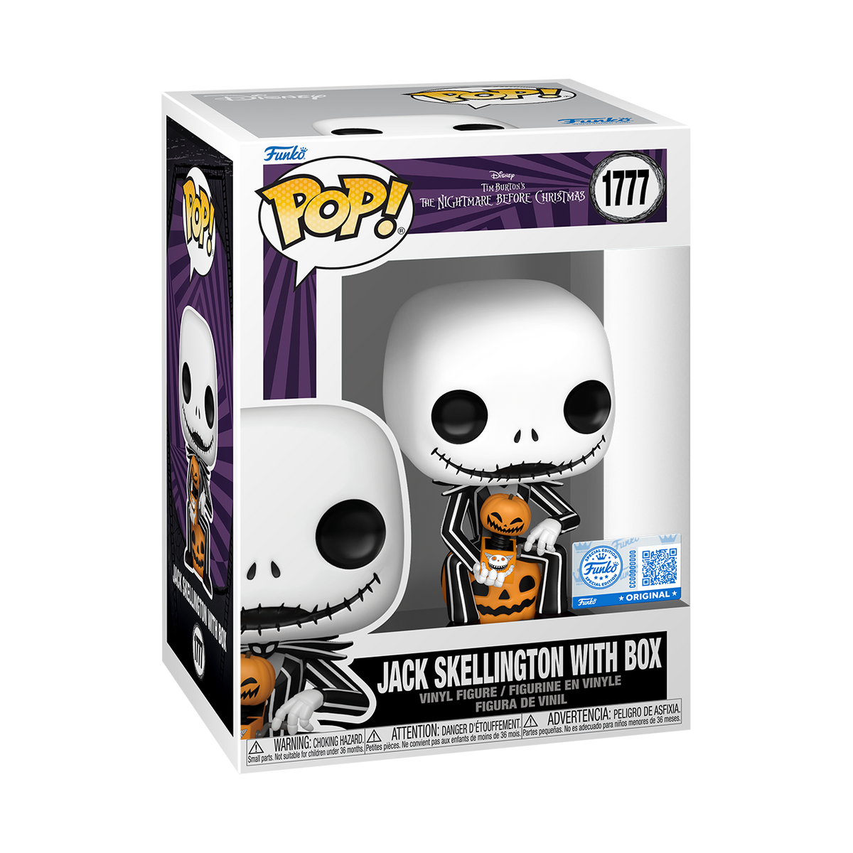 Funko Pop! Mundo De Jack - Jack Skellington Con Caja #1777
