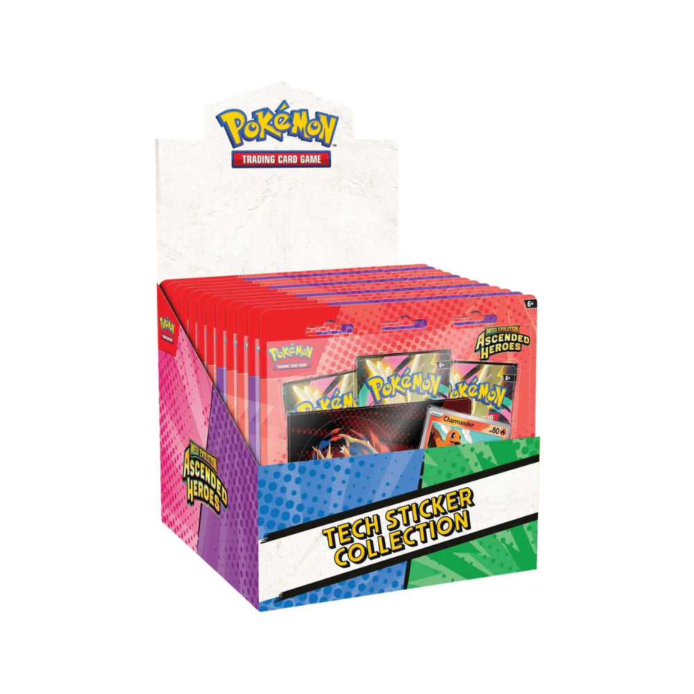 Pokemon TCG Mega Evolution: Ascended Heroes Tech Sticker Display en Inglés