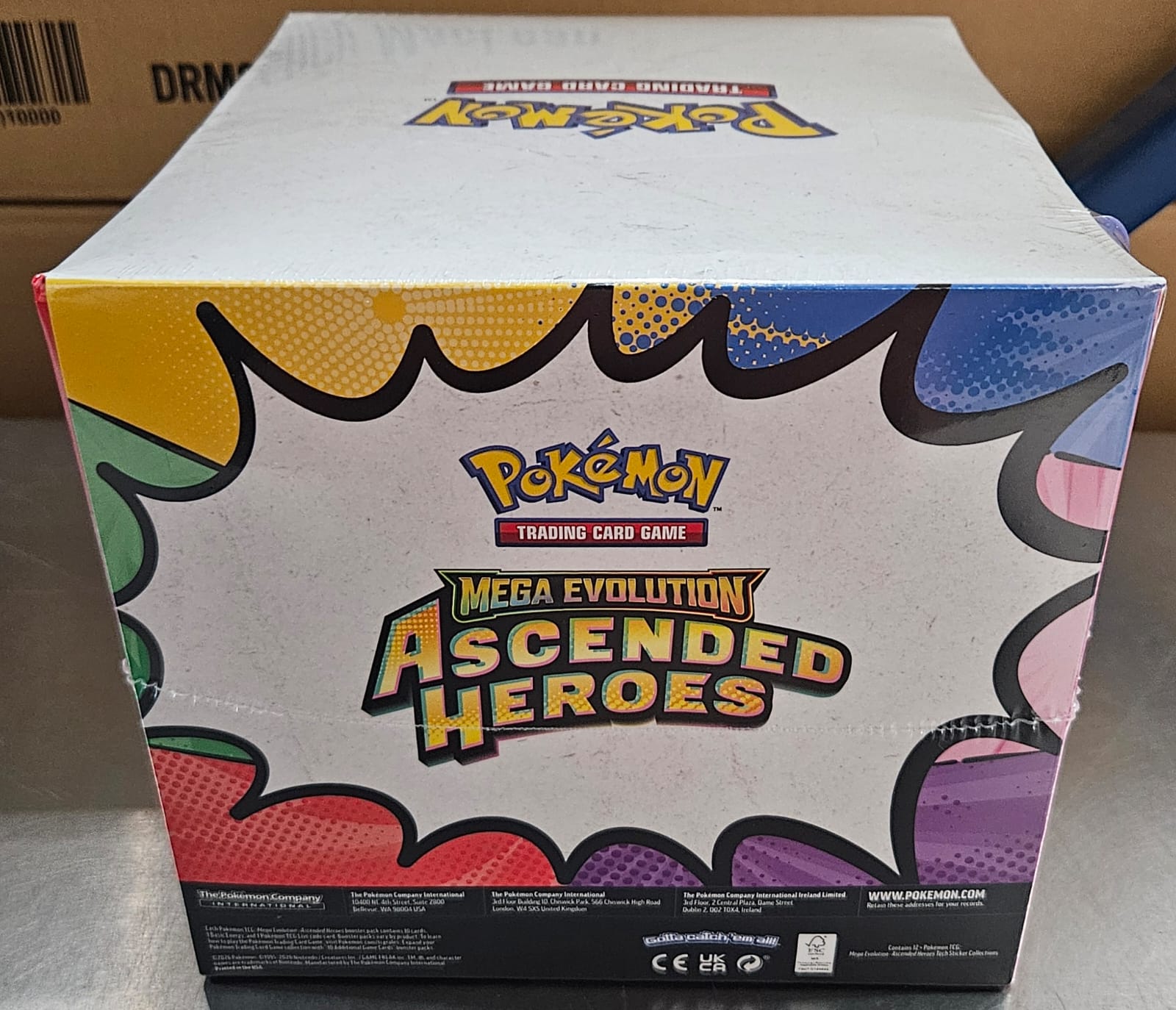Pokemon TCG Mega Evolution: Ascended Heroes Tech Sticker Display en Inglés