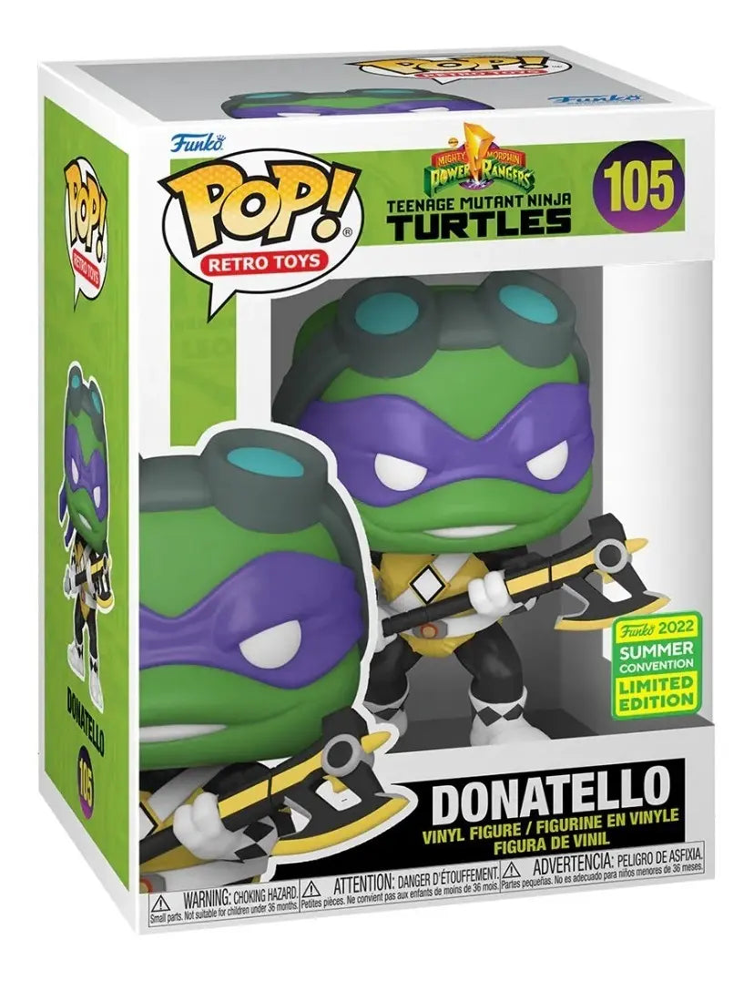 Funko Pop! Tortugas Ninja Power Rangers - Donatello #105