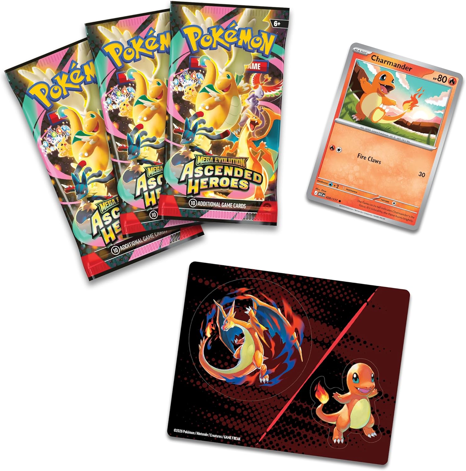 Pokemon TCG Ascended Heroes - Tech Sticker Collection Charmander