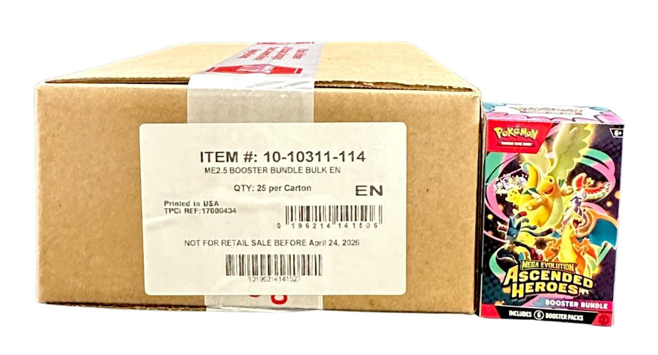 Pokemon Tcg Ascended Heroes - Booster Bundle CASE en Inglés