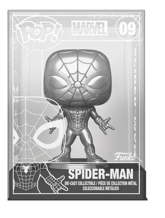 Funko Pop! Marvel Spiderman Diecast #09 Chase Caja Abierta (Usado)