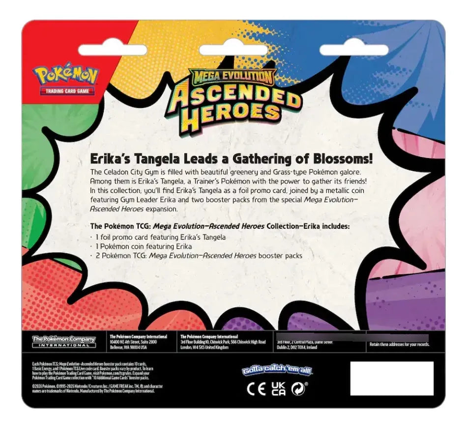 Pokemon Tcg Me Ascended Heroes - Erika's Tangela En Inglés