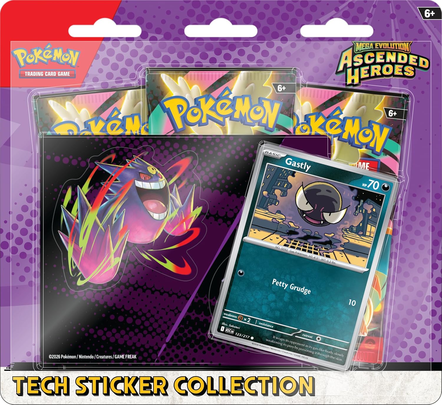 Pokemon TCG Ascended Heroes - Tech Sticker Collection Gastly